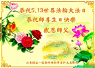 山东大法弟子庆祝世界法轮大法日(20条)