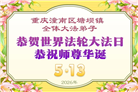 重庆大法弟子庆祝世界法轮大法日(103条)