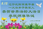 沈阳大法弟子庆祝世界法轮大法日(108条)