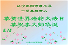 沈阳大法弟子庆祝世界法轮大法日(108条)