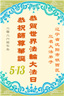 沈阳大法弟子庆祝世界法轮大法日(108条)