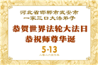 河北大法弟子庆祝世界法轮大法日(119条)