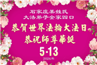 石家庄大法弟子庆祝世界法轮大法日(147条)