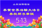 山东大法弟子庆祝世界法轮大法日(124条)