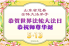 山东大法弟子庆祝世界法轮大法日(109条)