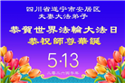 在感恩中精進：四川大法弟子恭贺世界法轮大法日(164条)