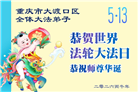 重庆大法弟子庆祝世界法轮大法日(56条)