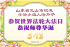 山东大法弟子庆祝世界法轮大法日(127条)