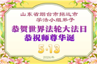 山东大法弟子庆祝世界法轮大法日(110条)