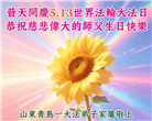 山东大法弟子庆祝世界法轮大法日(110条)