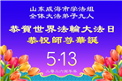 山东大法弟子庆祝世界法轮大法日(110条)
