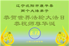 沈阳大法弟子庆祝世界法轮大法日(108条)