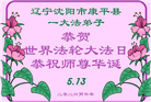 辽宁大法弟子庆祝世界法轮大法日(160条)