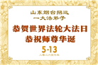 山东大法弟子庆祝世界法轮大法日(113条)